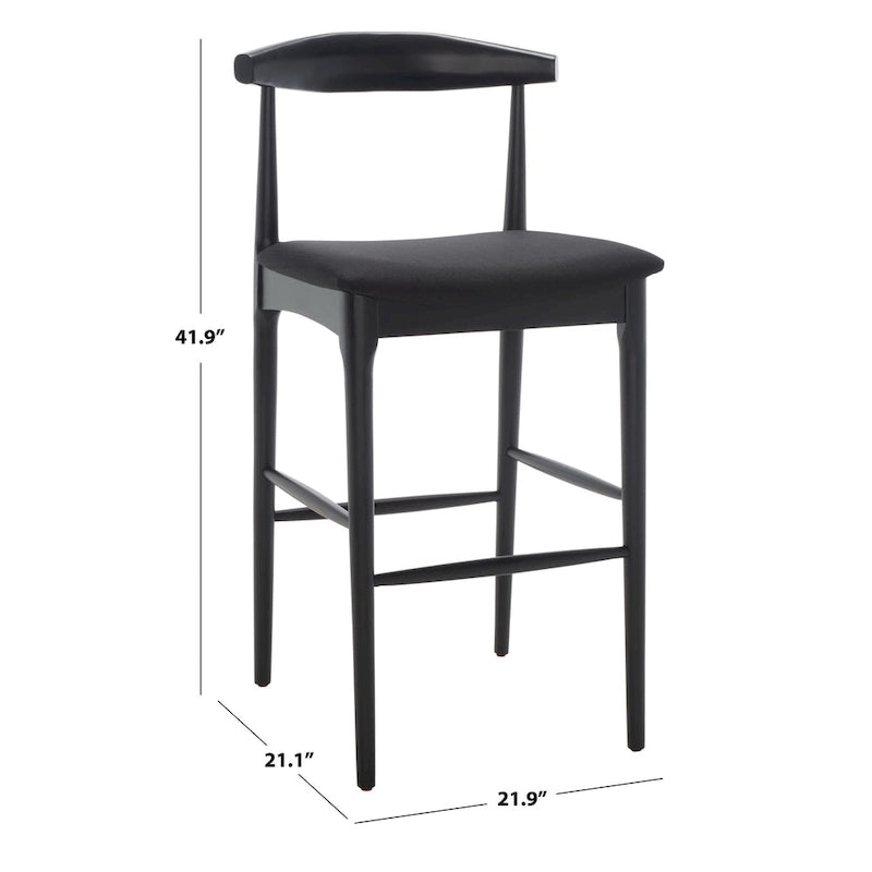 Tabouret de bar rétro Miranda SAFAVIEH - 76 cm - 56 cm L x 53 cm P x 107 cm H - 56x53x107
