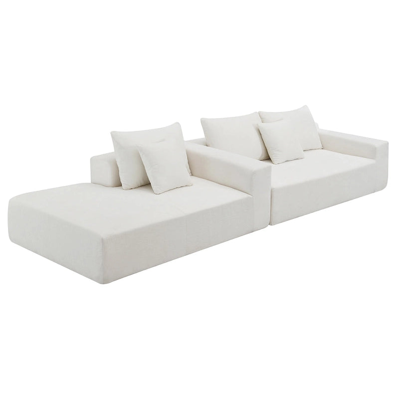 [VIDEO fourni] [Nouveau] Canapé d'angle modulaire de salon 109*68, style minimaliste moderne, canapé-lit rembourré pour