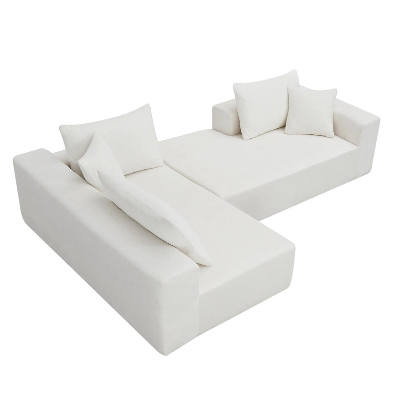 [VIDEO fourni] [Nouveau] Canapé d'angle modulaire de salon 109*68, style minimaliste moderne, canapé-lit rembourré pour