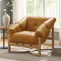 Chaise longue en cuir véritable Art Leon