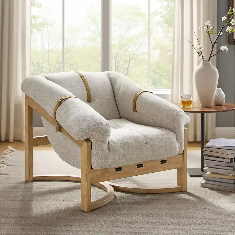 Chaise longue en cuir véritable Art Leon