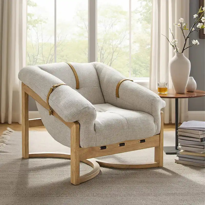Chaise longue en cuir véritable Art Leon