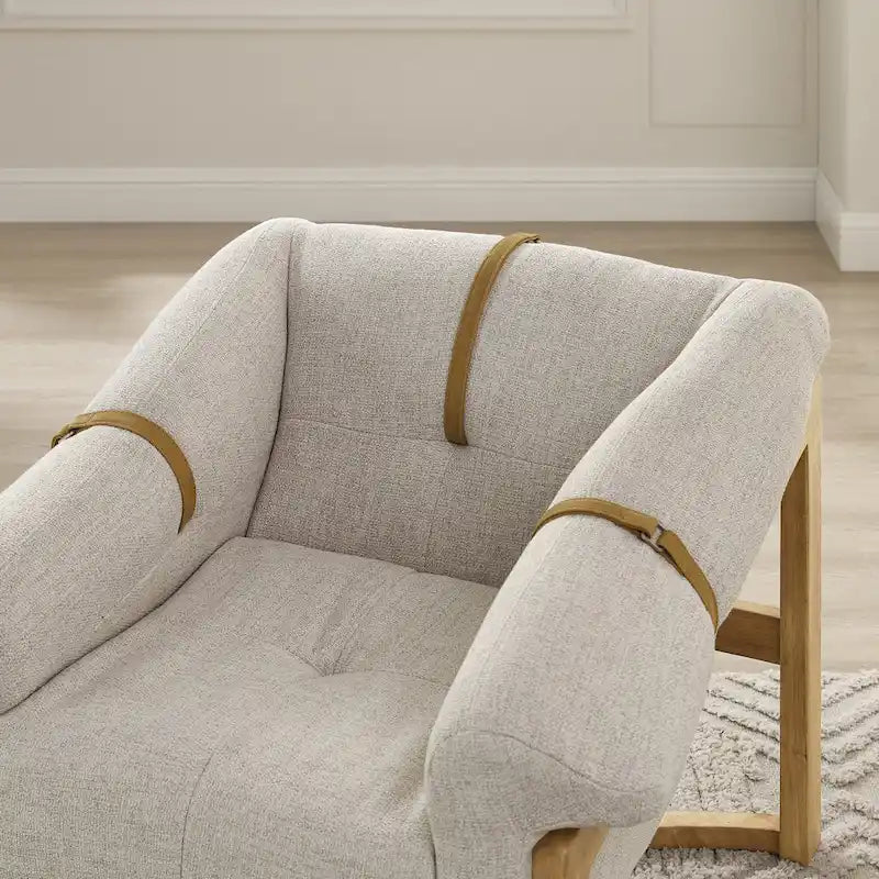 Chaise longue en cuir véritable Art Leon