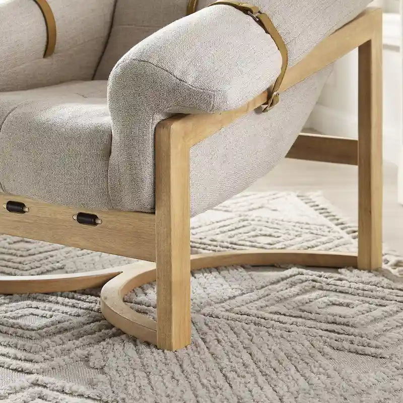 Chaise longue en cuir véritable Art Leon
