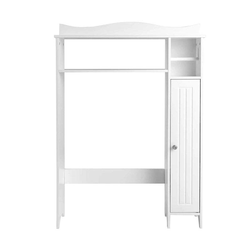 Meuble de rangement pour toilettes avec étagères réglables (économiseur d'espace de salle de bain)
