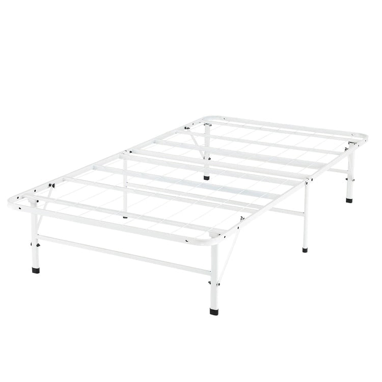 Cadre de lit plateforme pliable en métal de 14 po avec remplacement de sommier