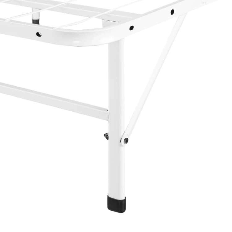 Cadre de lit plateforme pliable en métal de 14 po avec remplacement de sommier