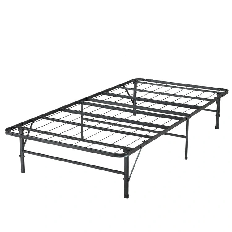 Cadre de lit plateforme pliable en métal de 14 po avec remplacement de sommier