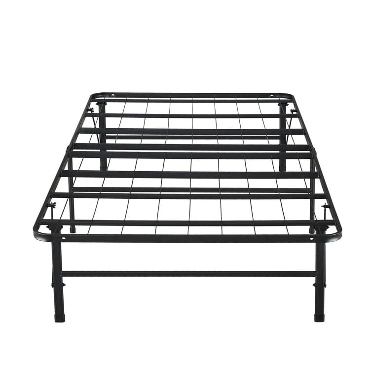 Cadre de lit plateforme pliable en métal de 14 po avec remplacement de sommier