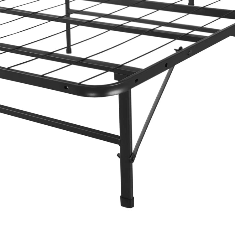 Cadre de lit plateforme pliable en métal de 14 po avec remplacement de sommier