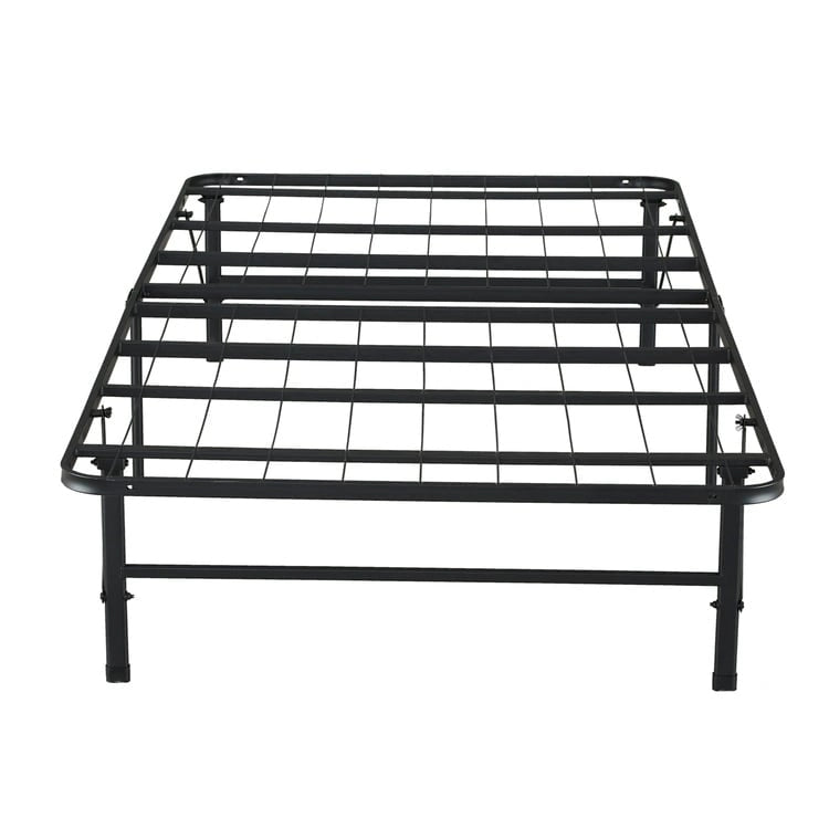 Cadre de lit plateforme pliable en métal de 14 po avec remplacement de sommier