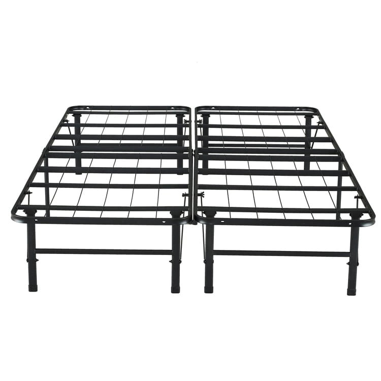 Cadre de lit plateforme pliable en métal de 14 po avec remplacement de sommier