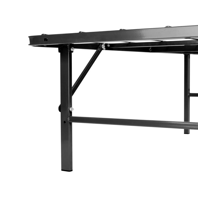 Cadre de lit plateforme pliable en métal de 14 po avec remplacement de sommier