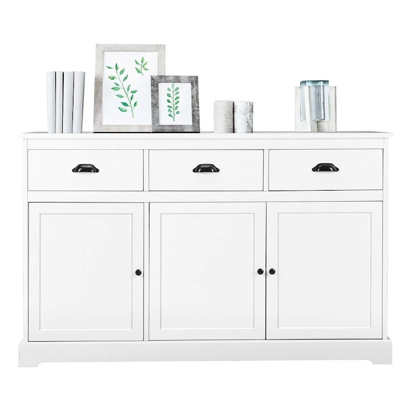 Buffet en bois multifonctionnel avec console de rangement
