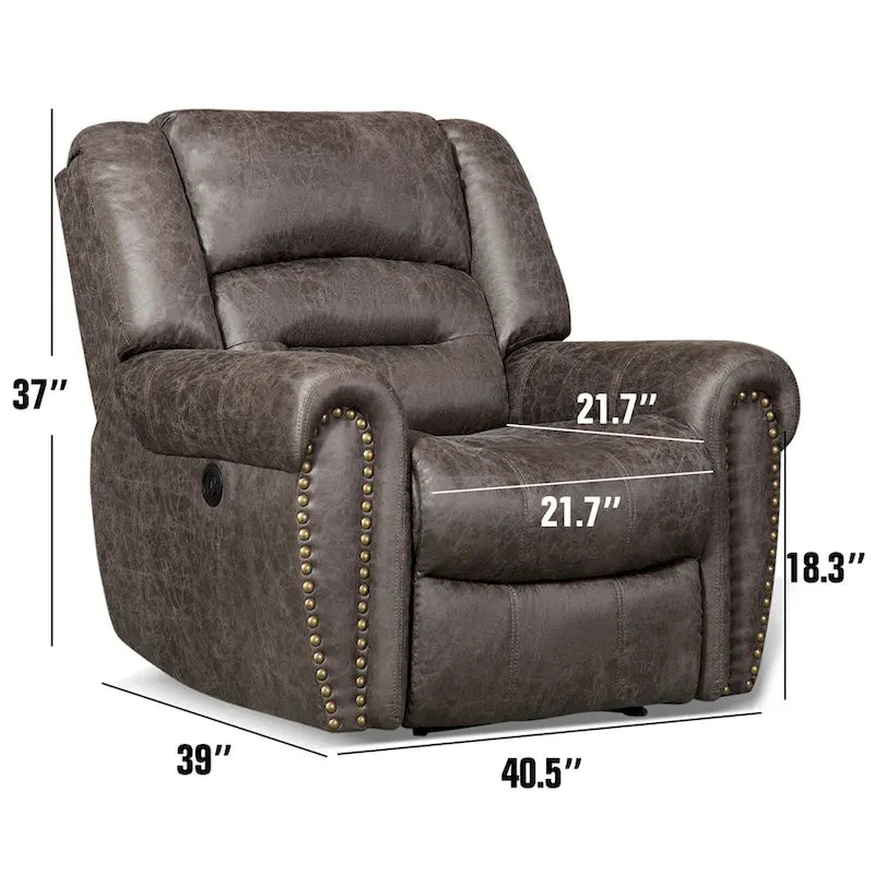 Canapé Fauteuil Relax Manuel Standard Rembourré