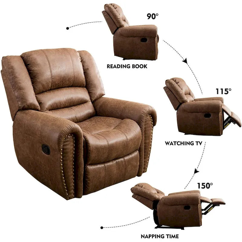 Canapé Fauteuil Relax Manuel Standard Rembourré