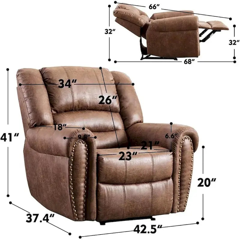 Canapé Fauteuil Relax Manuel Standard Rembourré