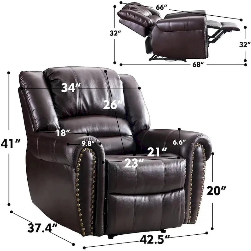 Canapé Fauteuil Relax Manuel Standard Rembourré