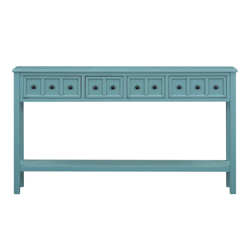 Console de 60" Merax avec tiroirs de différentes tailles et étagère inférieure