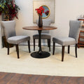Table de salle à manger ronde 36 po Carolina Living Alden Wood