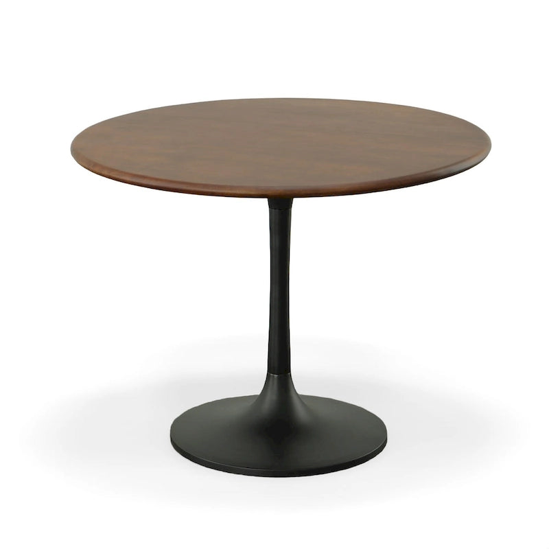 Table de salle à manger ronde 36 po Carolina Living Alden Wood