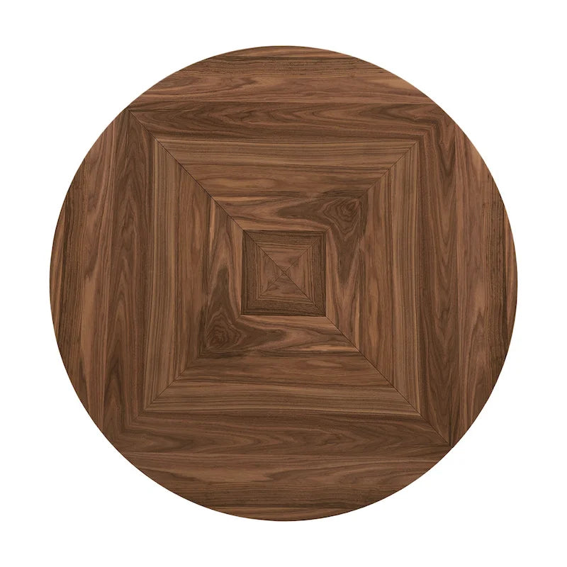 Table de salle à manger Priya Lazy Susan avec plateau tournant expresso et noyer par iNSPIRE Q Modern
