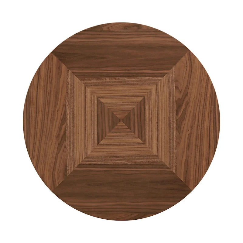 Table de salle à manger Priya Lazy Susan avec plateau tournant expresso et noyer par iNSPIRE Q Modern