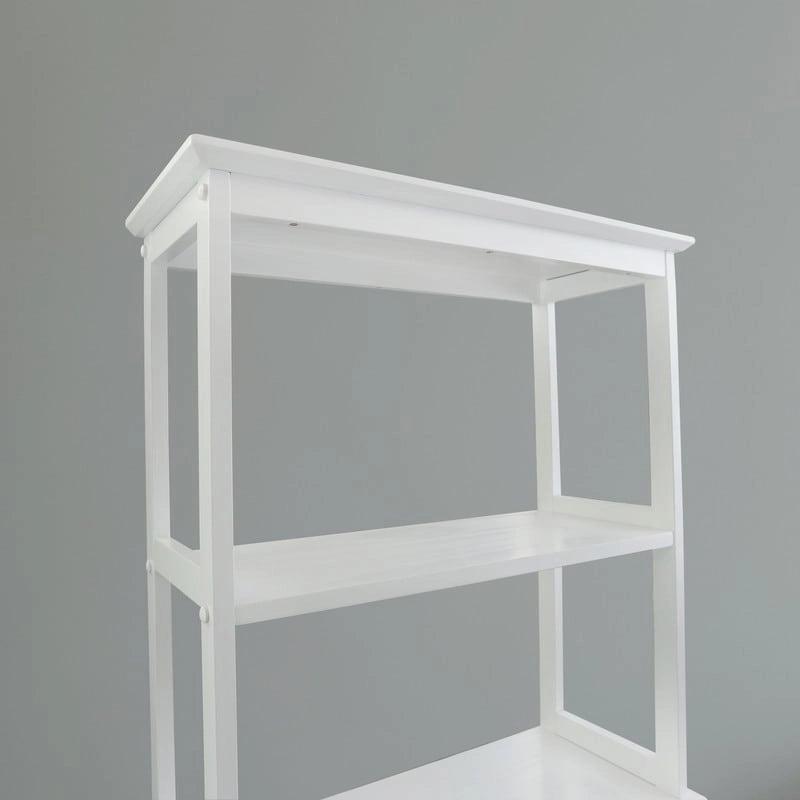 Étagère de rangement gain de place en bois massif à placer au-dessus des toilettes - S.O.