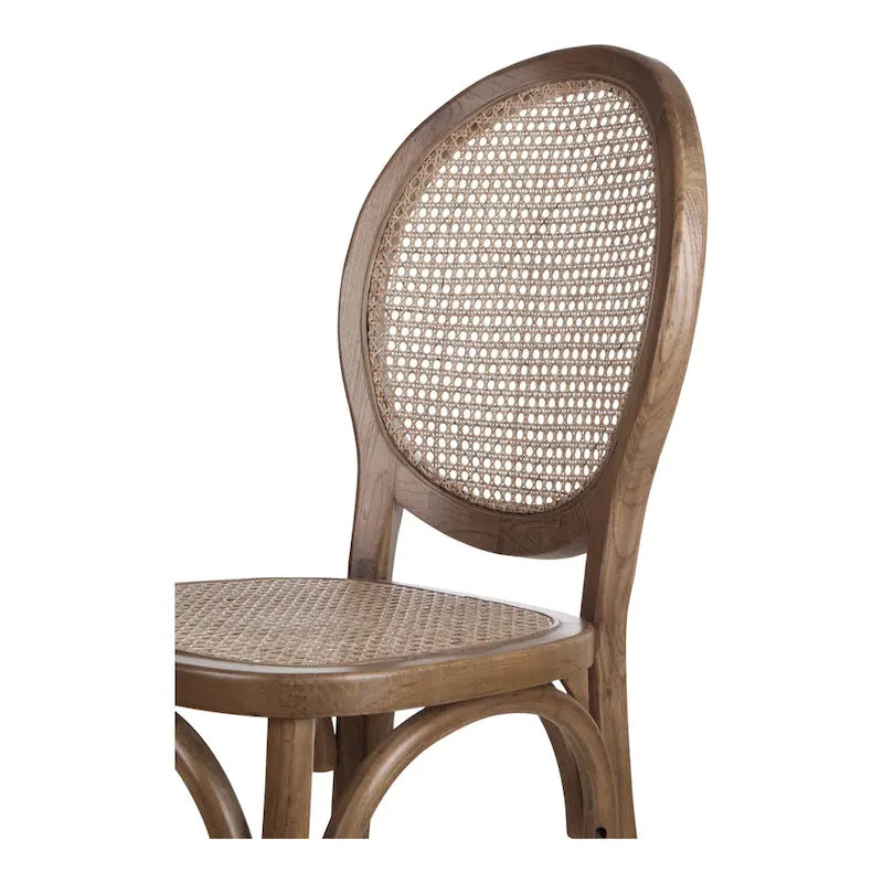 Chaise de salle à manger Aurelle Home en rotin de style moderne du milieu du siècle (Lot de 2)