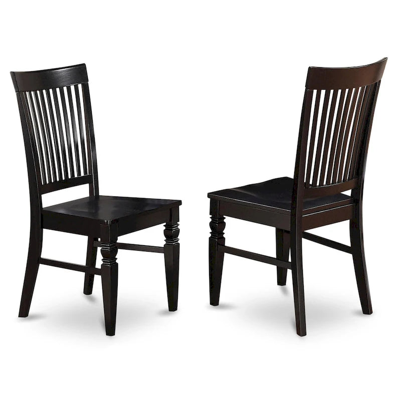 East West Furniture Ensemble de 7 pièces Table et chaises de cuisine - une table de salle à manger et 6 chaises de salle à manger (options de finition)