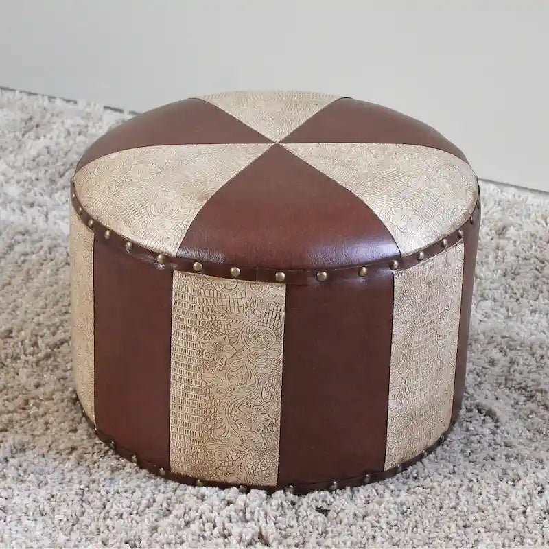 Pouff rond International Caravan Carmel