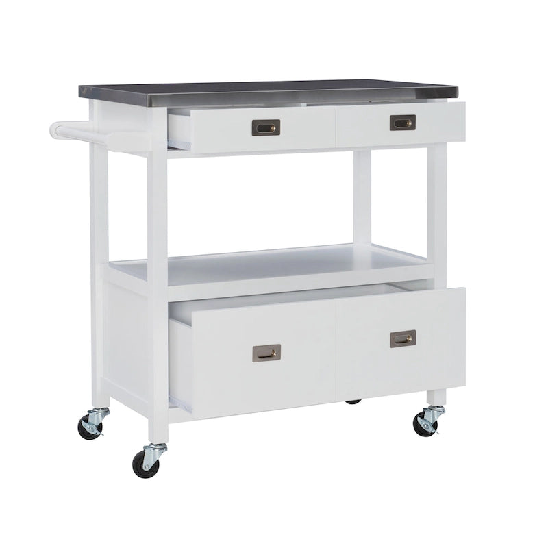 Chariot de cuisine en acier inoxydable Julianna