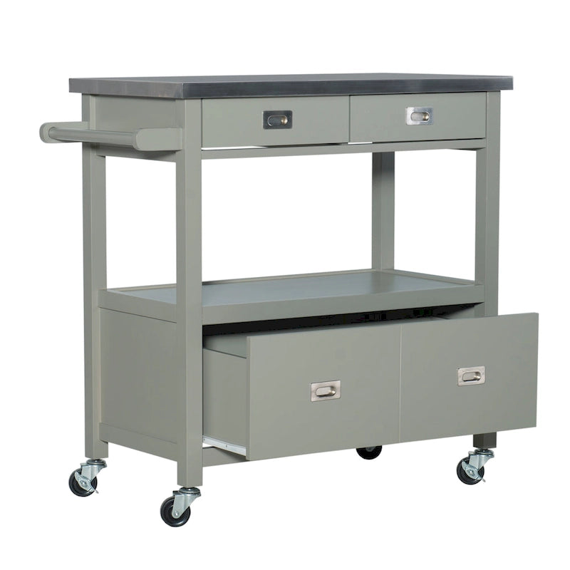 Chariot de cuisine en acier inoxydable Julianna