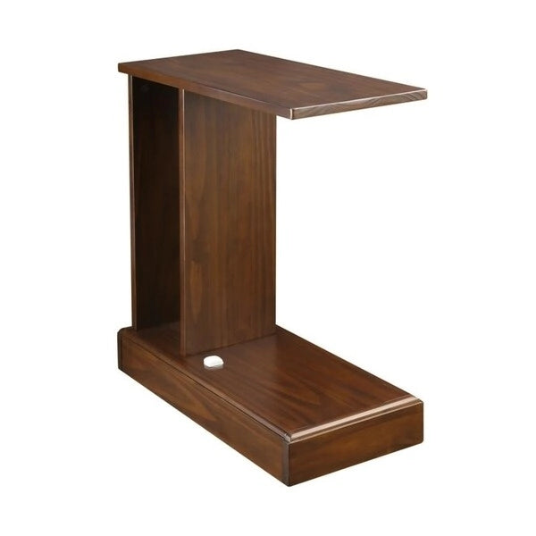 Table d'appoint Monroe en C avec tiroir dissimulé, Meuble de dissimulation