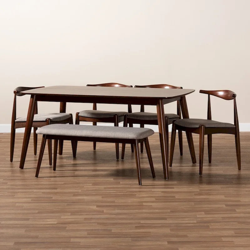 Ensemble de salle à manger moderne 6 pièces Carson Carrington Jula rembourré