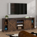 Meuble TV Bridgevine Home Farmhouse de 85 po pour téléviseurs jusqu'à 95 po, aucun assemblage requis, fini whisky vieilli