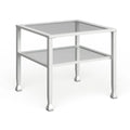 Table basse avec plateau en verre Jaymes Gold & Metal de SEI Furniture
