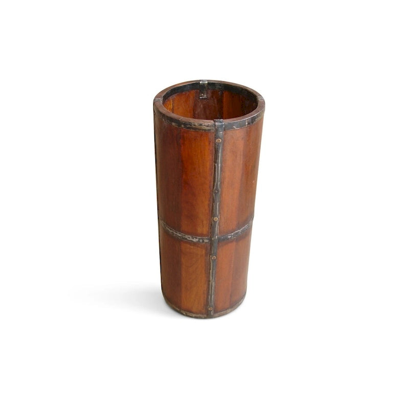 Timbergirl Porte-parapluies rustique en bois fait main (Inde)