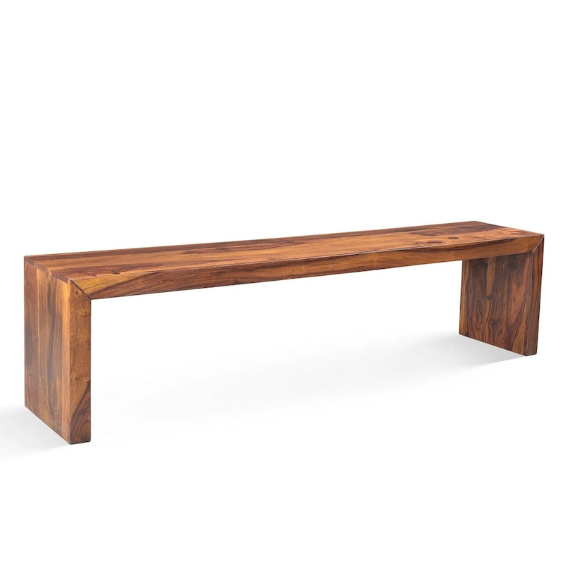 Banc Timbergirl fait main en bois de seesham massif (Inde)