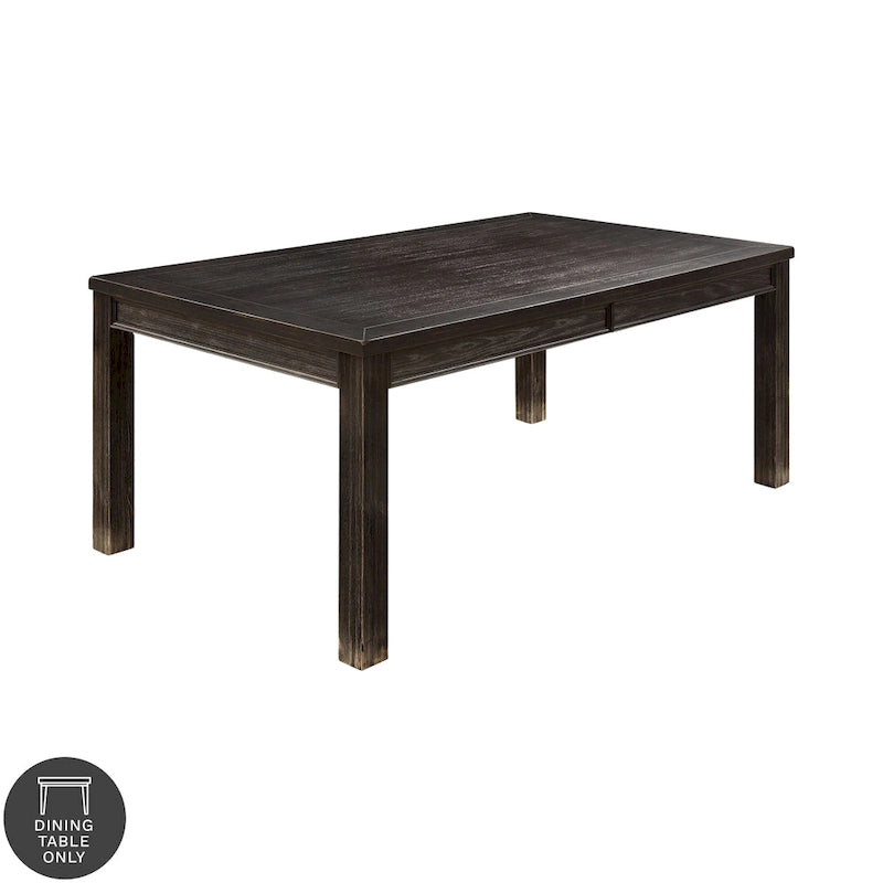 Table à manger contemporaine Tays noire en bois massif de Furniture of America