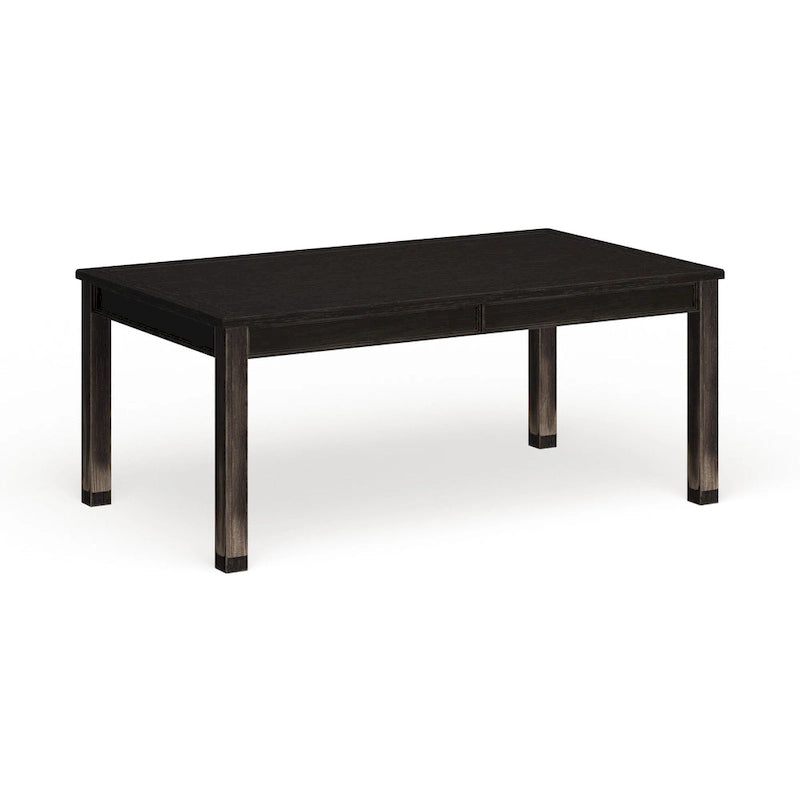 Table à manger contemporaine Tays noire en bois massif de Furniture of America