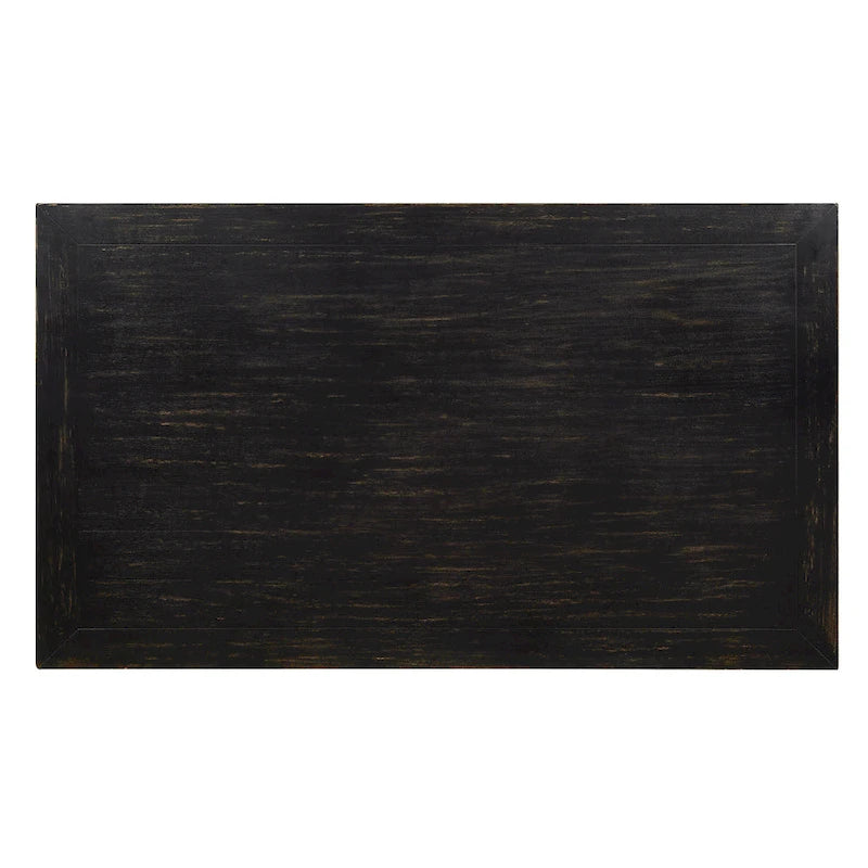 Table à manger contemporaine Tays noire en bois massif de Furniture of America