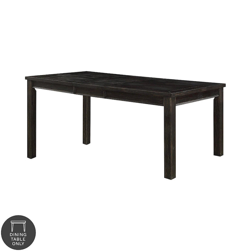 Table à manger contemporaine Tays noire en bois massif de Furniture of America