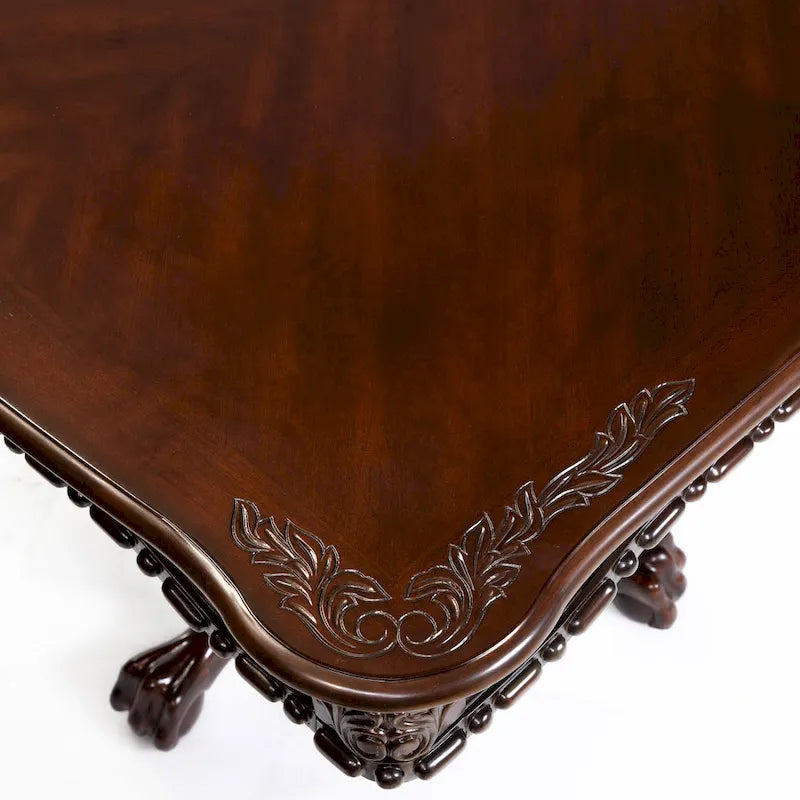 Ensemble de salle à manger Carpia 9 pièces en bois de cerisier marron traditionnel par Furniture of America