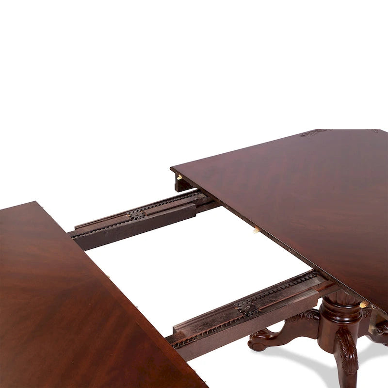 Ensemble de salle à manger Carpia 9 pièces en bois de cerisier marron traditionnel par Furniture of America