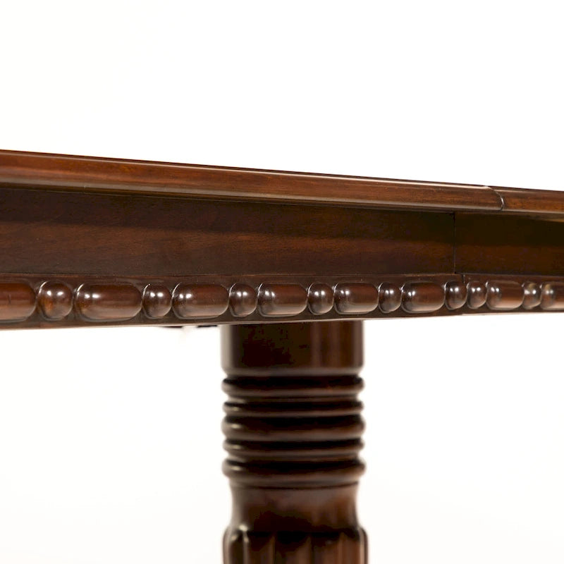 Ensemble de salle à manger Carpia 9 pièces en bois de cerisier marron traditionnel par Furniture of America