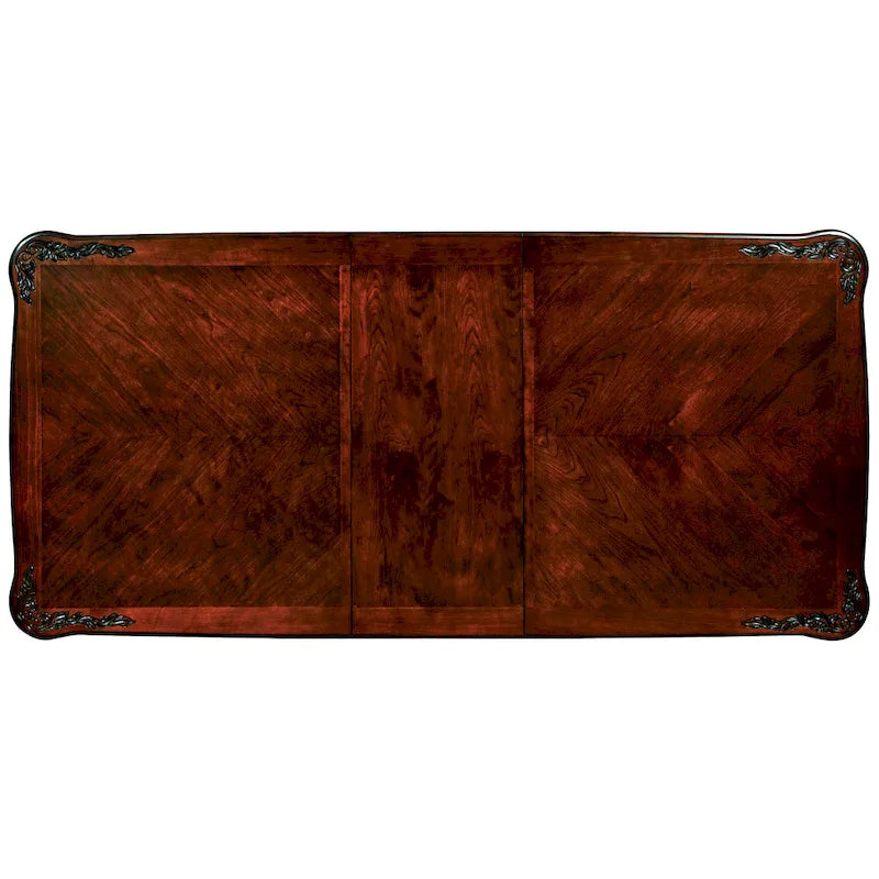 Ensemble de salle à manger Carpia 9 pièces en bois de cerisier marron traditionnel par Furniture of America