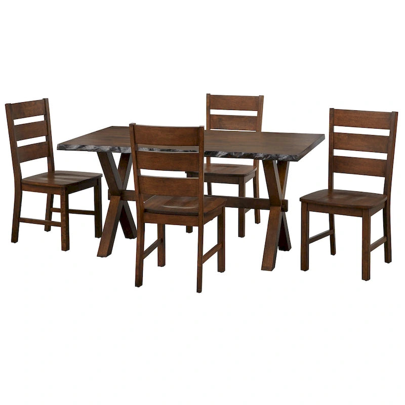 Chaises de salle à manger en bois massif Mandeville de Simple Living (lot de 2)