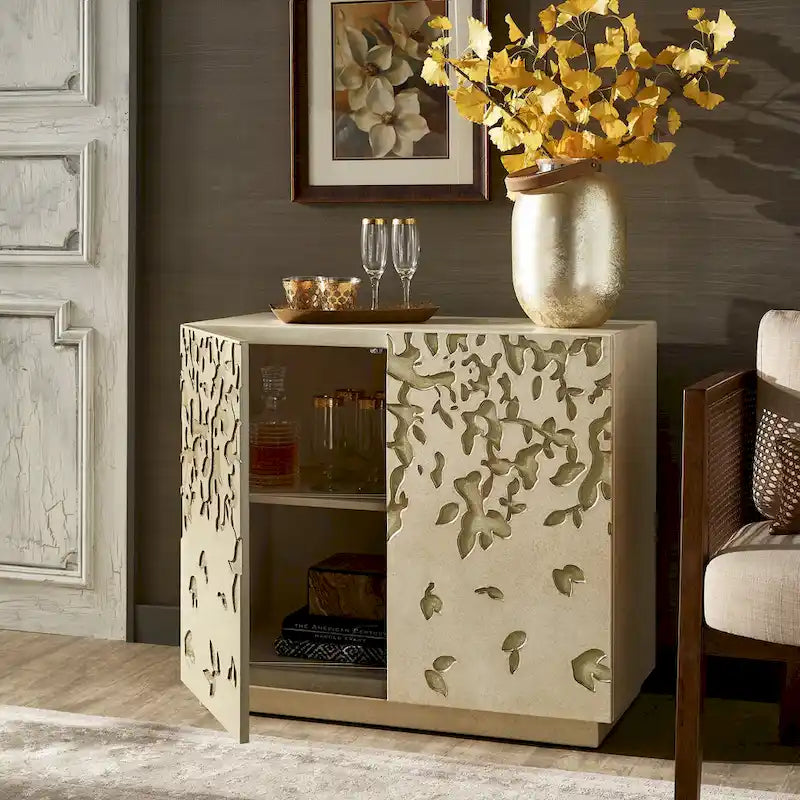 Armoire d'appoint à 2 portes large Emiri 35 peinte à la main par iNSPIRE Q Bold