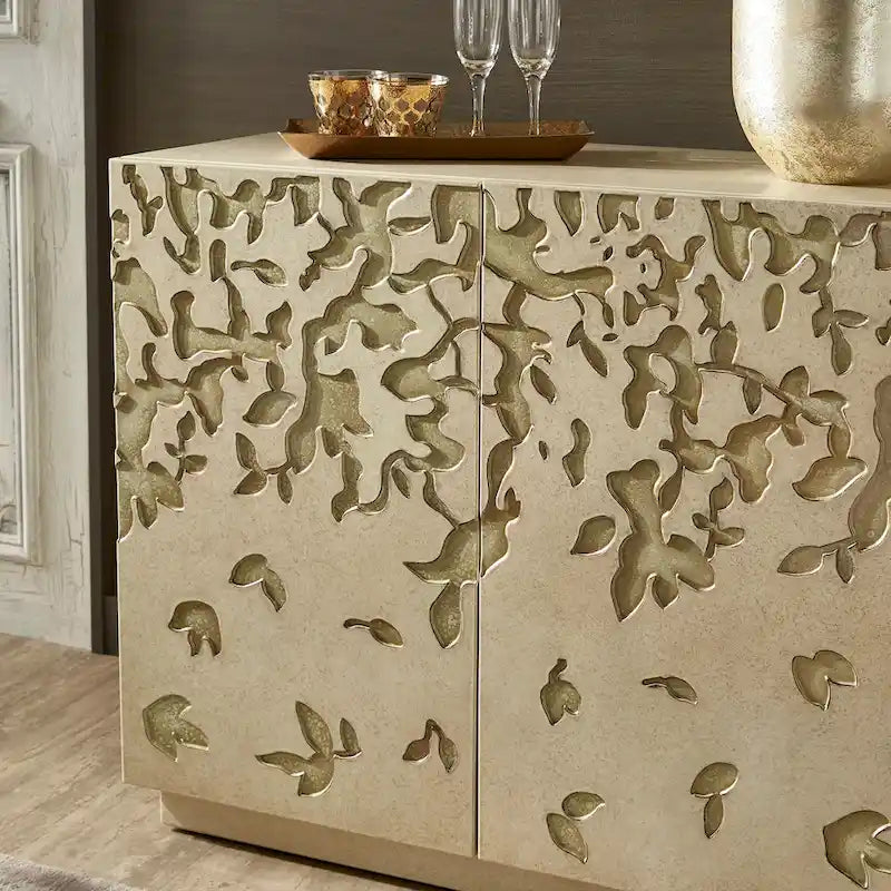 Armoire d'appoint à 2 portes large Emiri 35 peinte à la main par iNSPIRE Q Bold